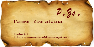 Pammer Zseraldina névjegykártya